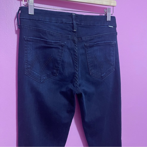 Mother Jeans Women’s Size 28 Dark Blue Wash The Looker High-Rise‎ Skinny - Picture 9 of 12